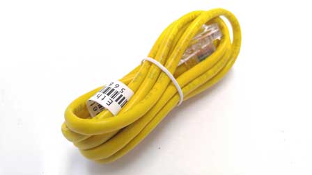 6' Ethernet cable (yellow) cat 5