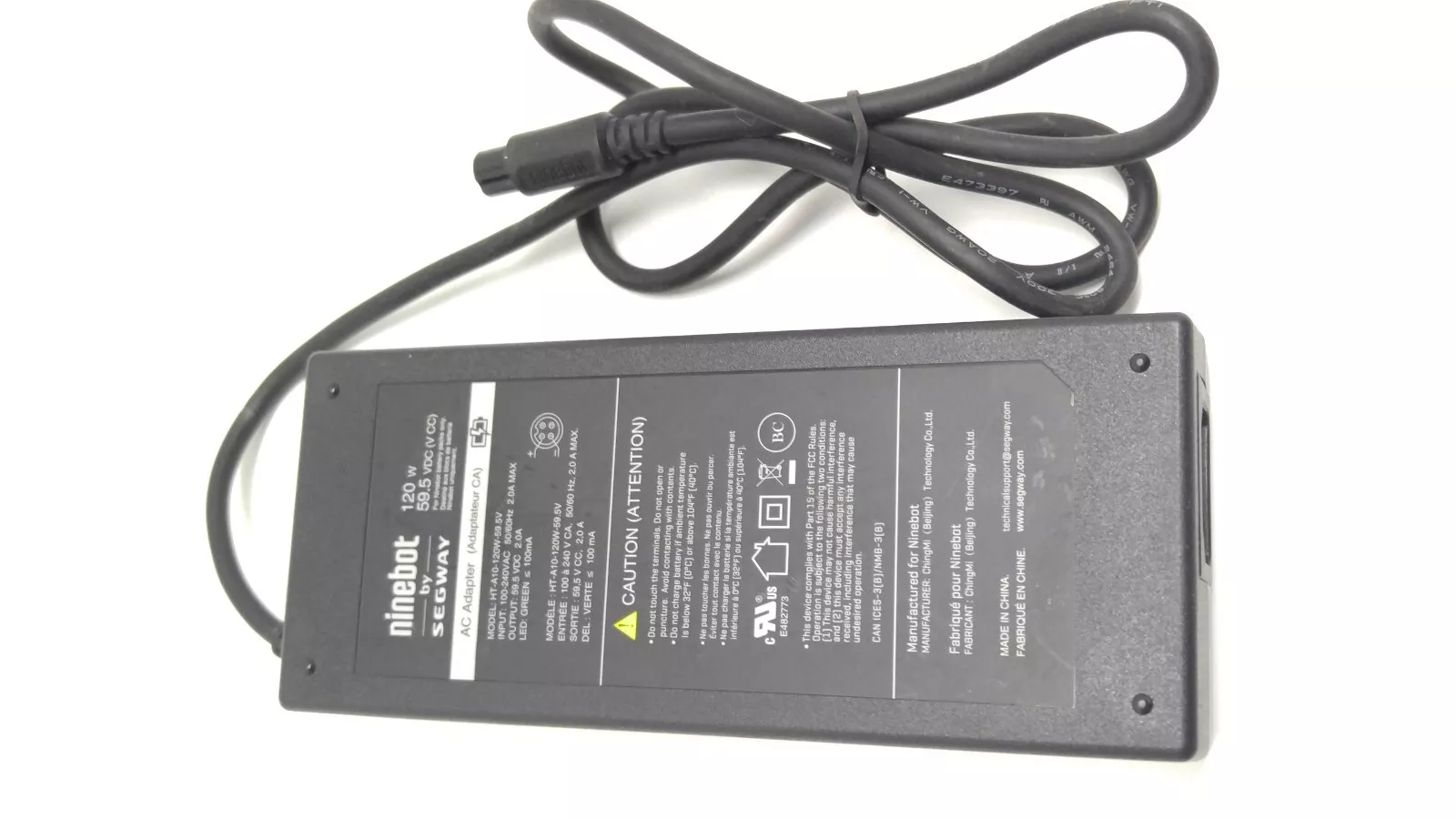 Segway NINEBOT AC Adapter - HT-A10-120W-58.8V